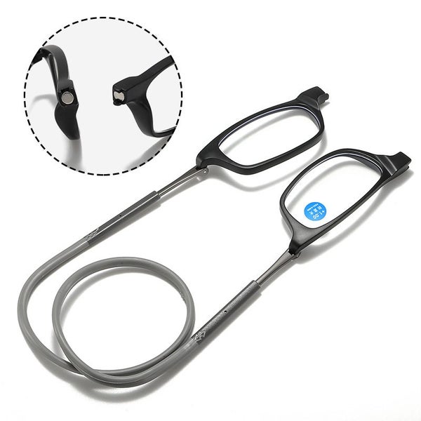 Magnetic Reading Glasses Adjustable Folding Glasses with Magnetic Clip 1.0-4.0 Carousel 1