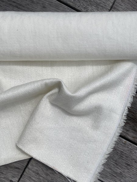 White cotton mix fabric Carousel 1