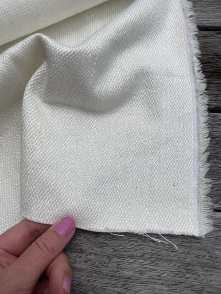 White cotton mix fabric Carousel 2