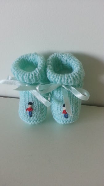 KNITTED BOOTIES AQUA TS NB+628632161834251115