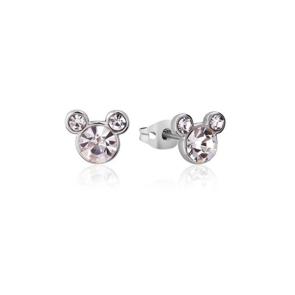 Couture Kingdom - Disney - Stainless Steel Mickey April Birthstone Stud Earrings Carousel 1