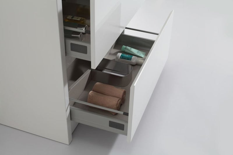 Vanity TB750, white 750mm floor standing Carousel 5