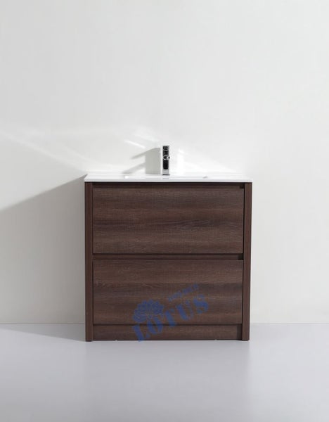 Vanity TB900M, 900mm floor standing----Plywood Dark Wood Color Carousel 2