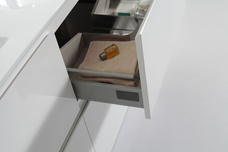 Vanity TB1500mm floor standing with polymarble double basin Carousel 6