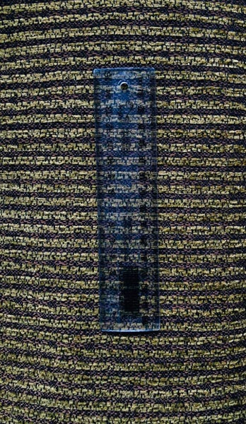HIGH END CLASSIC UPHOLSTERY FABRIC OLIVE GREEN & BLACK STRIPE 5 METRES - SUTRA Carousel 1