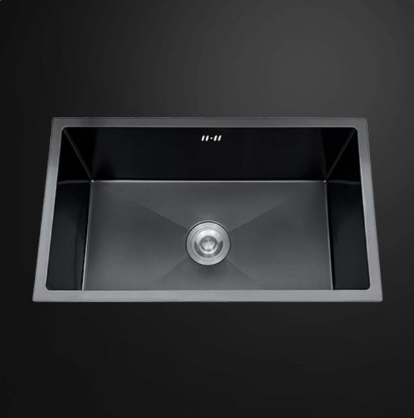 Single Bowl Stainless Steel Sink 590x450mm Dark Grey Carousel 1