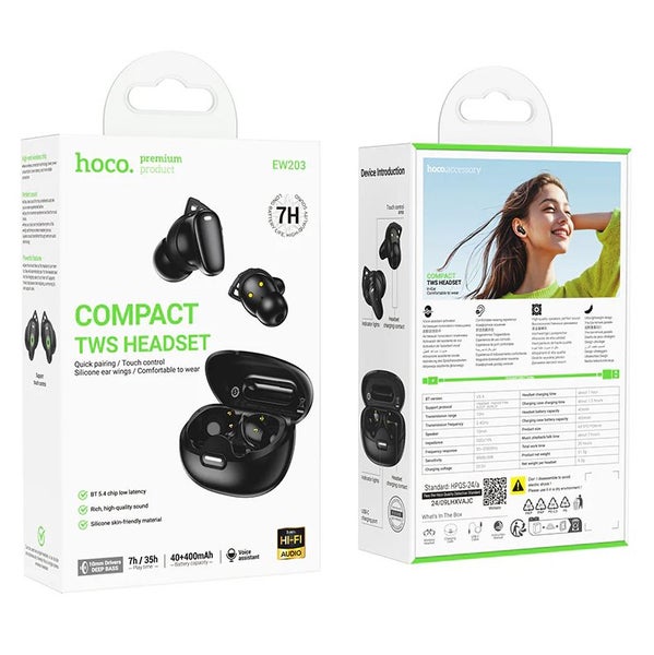TWS Earbud w/ 7 Hour, Deep Bass, Compact Design, Soft Silicone Ear Wings Carousel 2
