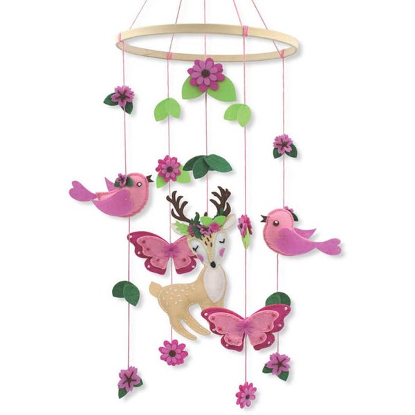 Birch Sew Your Own Felt Mobile Craft Kit Birds and Butterflies DIY Carousel 2