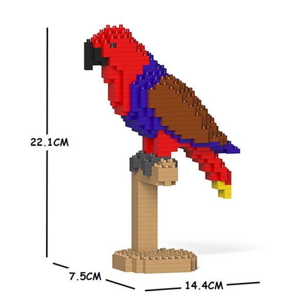 Jekca Animals - Eclectus Red 22cm Carousel 2