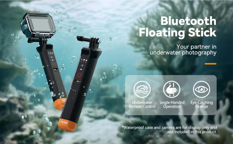 TELESIN Floating Hand Grip with Remote Control for GoPro Carousel 2