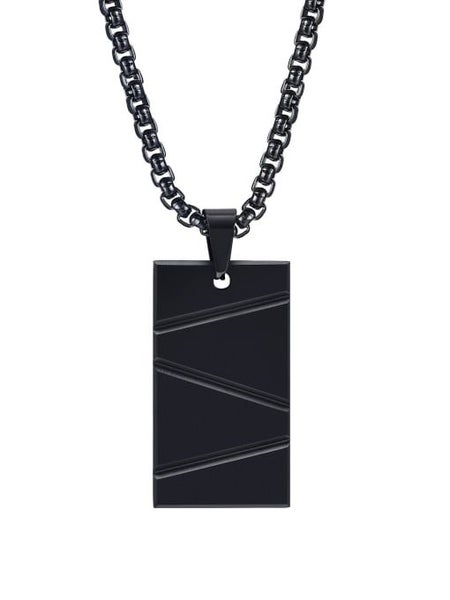 Men's Gun-Metal Black Dog Tag Chain - LOW RESERVE! Carousel 2