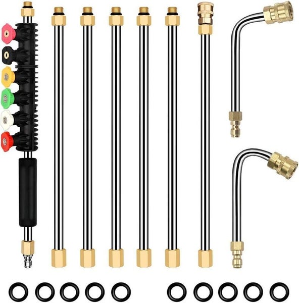 Pressure Washer Extension Wand Rods Spray Nozzle Tips Set Carousel 1