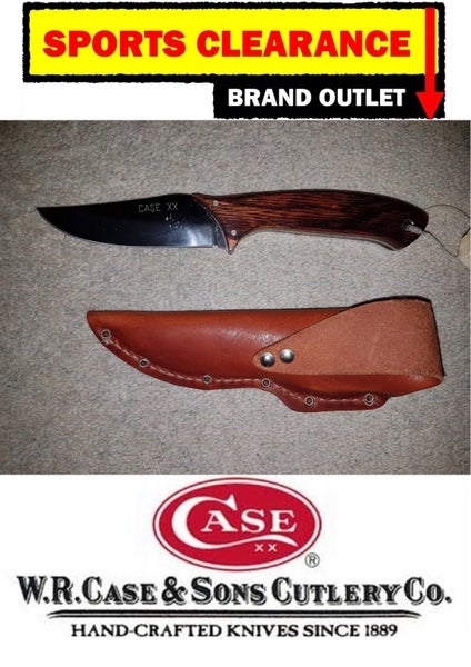W.R. Case Rosewood Clip Point Hunter with Leather Sheath 268-4 WHY PAY $199.99 Carousel 1
