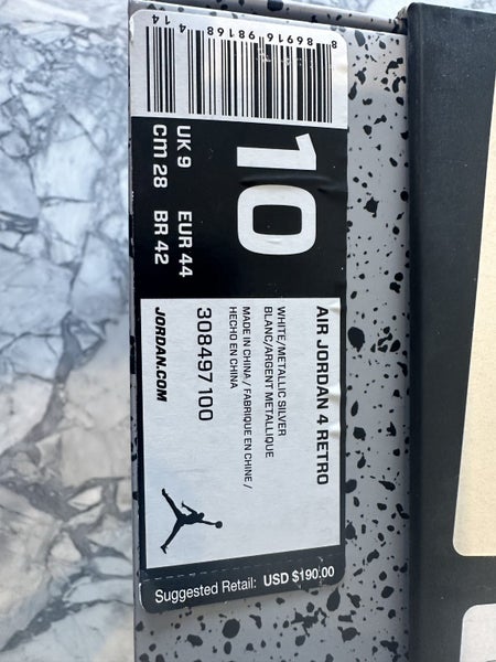 Air Jordan 4 Retro Pure Money US10 Carousel 5