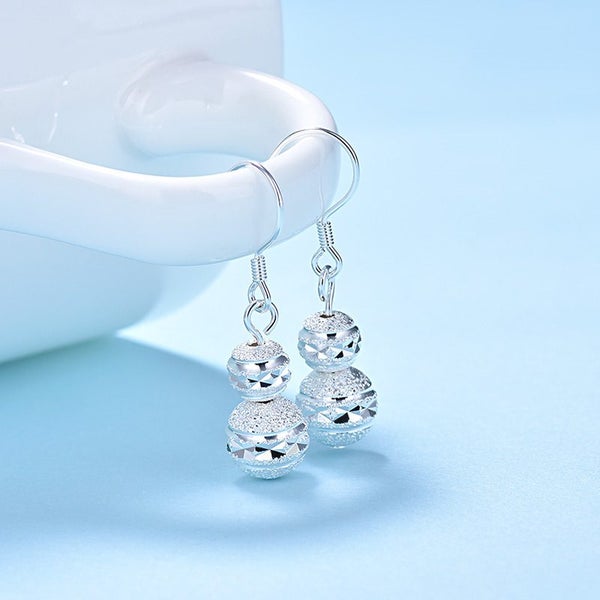 925 Sterling Silver Ball Dangle Earrings | 31mm | Gift Boxed63617629193475111