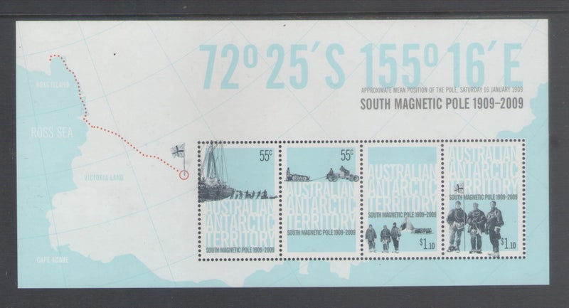 Australia - AAT - 2009 First Expedition Miniature Sheet - UHM - MS189 Carousel 1