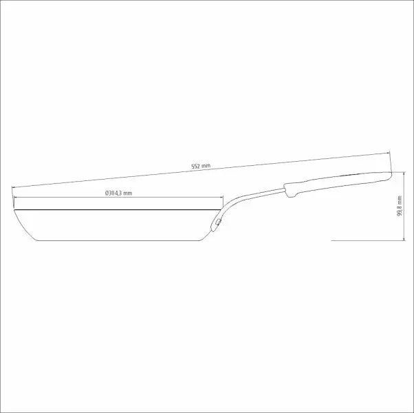Tramontina Professional Iron Skillet Frying Pan 30cm Carousel 5