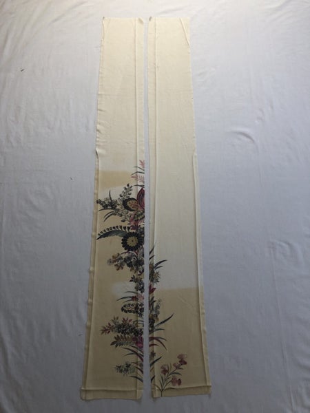Vintage Kimono Silk Panels X2 Fabric Pieces Carousel 1