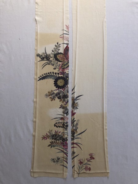 Vintage Kimono Silk Panels X2 Fabric Pieces Carousel 2