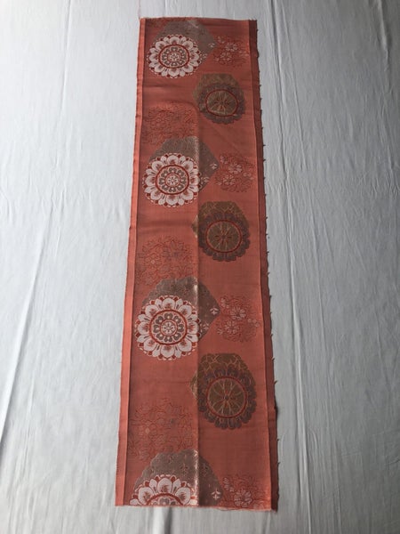 Vintage Japanese Woven Silk Obi Fabric Piece Upholstery Carousel 2