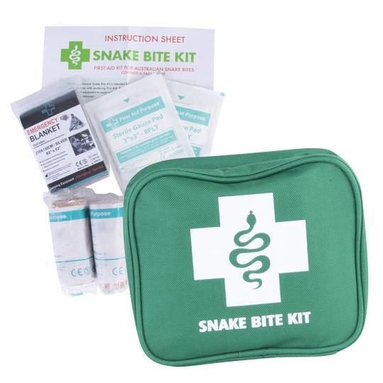9 Piece Australian Snake Bite First Aid Kit Camping Hiking Travel Carousel 1