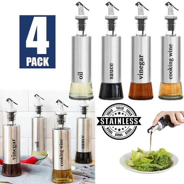 Brand New 4Packs BBQ Burner Stove Grill Pan Oil Bottles Set *Sale NOW* Carousel 1