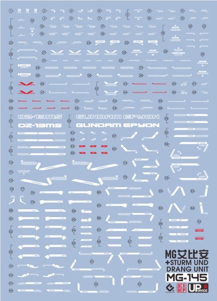 GUNDAM DECAL 145 MG 1/100 GUNDAM EPYON EW VER. Carousel 2