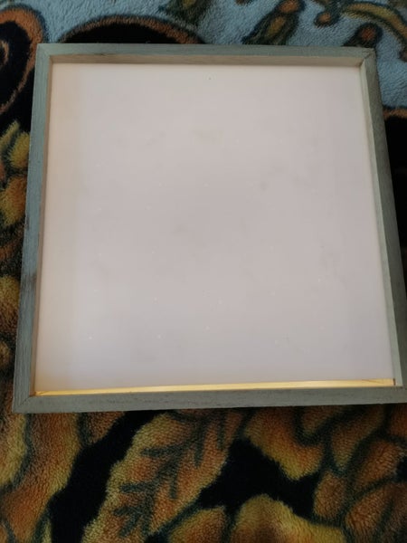 LED Light up light box w opaque cover battery powered for artworks craft 20cm Carousel 1