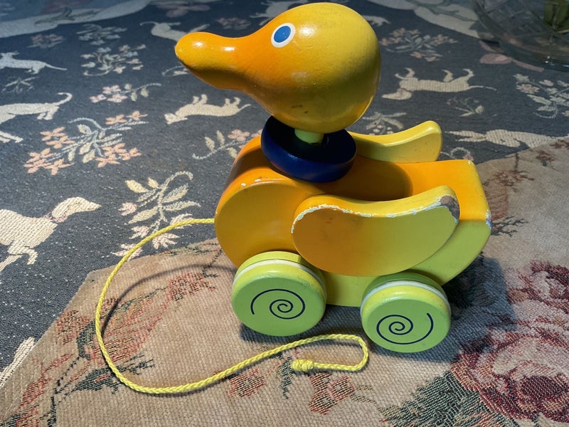 Duck pull along for 1-4 years old (vintage) Carousel 1