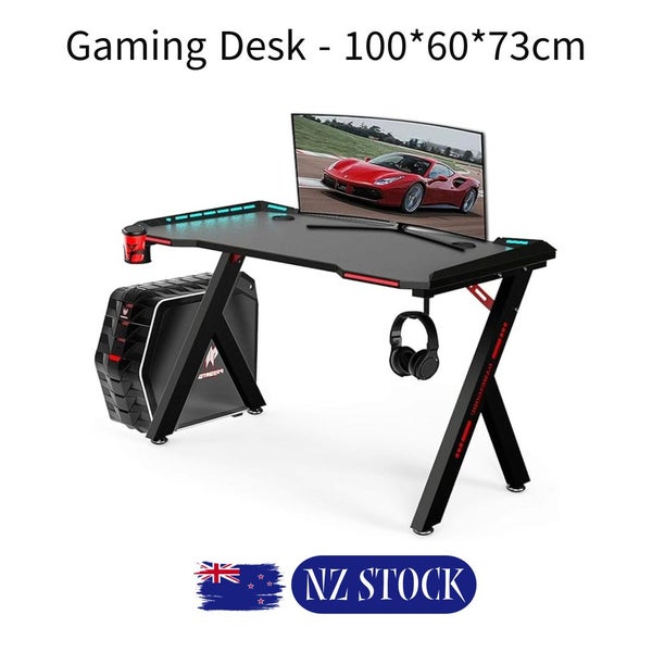 RGB Gaming Desk with Wireless Charger Carousel 2