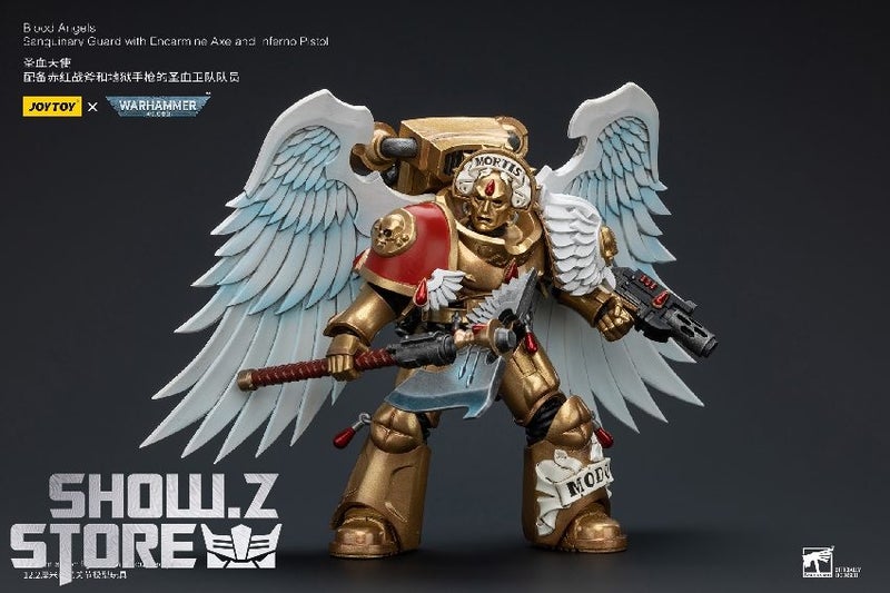 Warhammer 40K Blood Angels Sanguinary Guard w/ Encarmine Axe & Inferno Pistol Carousel 1