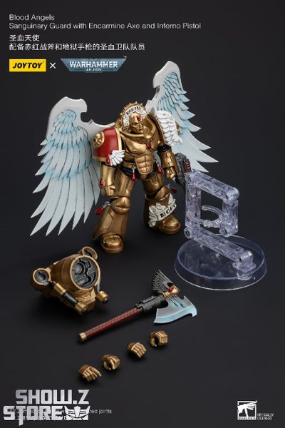 Warhammer 40K Blood Angels Sanguinary Guard w/ Encarmine Axe & Inferno Pistol Carousel 2