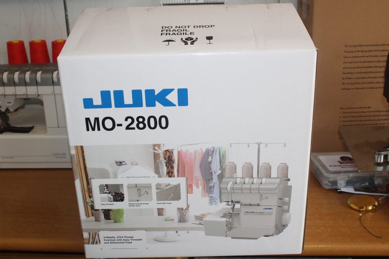 NEW JUKI 4 THREAD OVERLOCKER MO-2800 AIR THREADING TECHNOLOGY Carousel 1