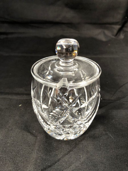 Stuart Crystal Condiment Pot with Lid (20149)63617771199619111