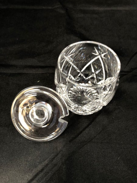 Stuart Crystal Condiment Pot with Lid (20149)63617771199619112