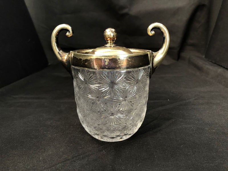 Crystal Condiment Pot with Lid (20159) Carousel 1