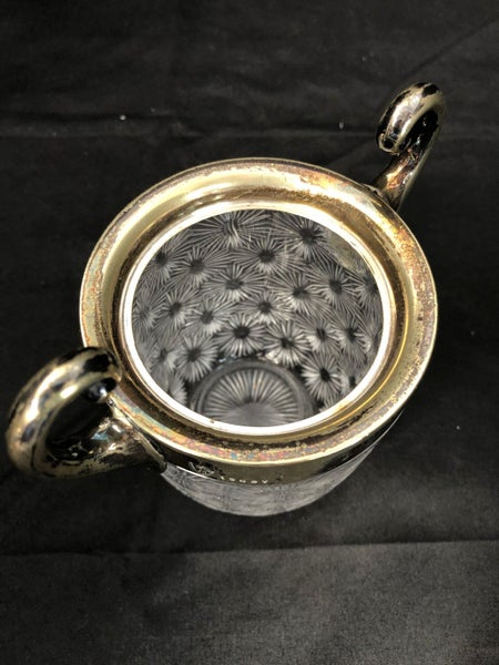 Crystal Condiment Pot with Lid (20159)63617771193601113