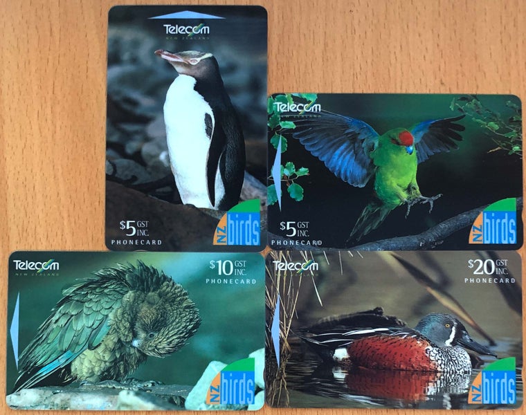 New Zealand Birds II - Four Cards 1996 Carousel 1