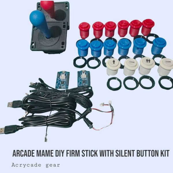 Arcade Diy Set with firm joysticks and Silent Buttons Kit Carousel 1
