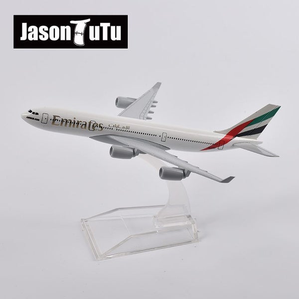16cm A340 EMIRATES Airways Airplane Model Planel Airplane Diecast Carousel 1