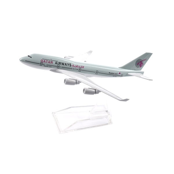 16cm Qatar Airways aeroplane model Boeing 747 Aircraft Model Planel Carousel 1