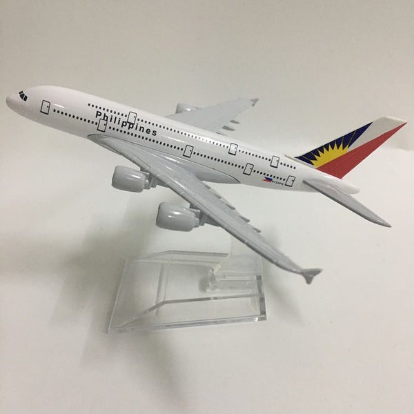 16cm Philippines Airbus A380 Airplane Model Airplane Diecast Metal Carousel 1