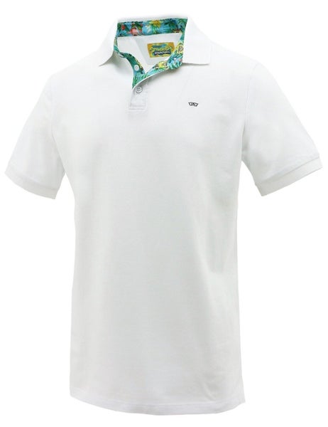 Spongebob Squarepants Mens Polo Shirt Top Hawaiian - White Carousel 2