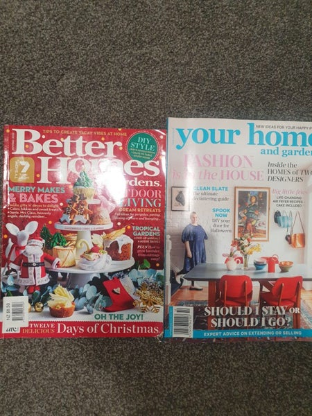 **$1 RESERVE ** 2x magazines YOUR HOME and garden +better homes! Carousel 1