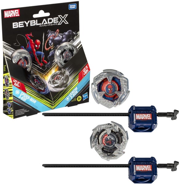 Beyblade X: Marvel Collab Pack - Spider-Man 3-60F vs. Venom 3-80N Carousel 1