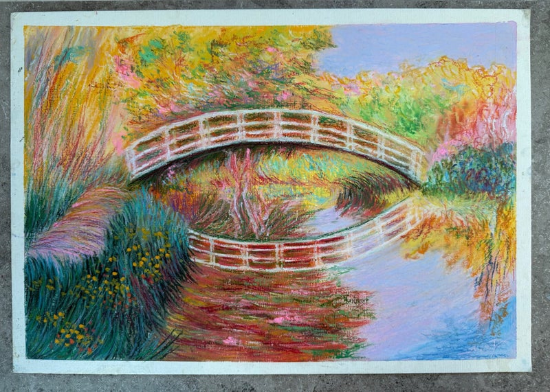 Landscape Oil Pastel Painting Carousel 2