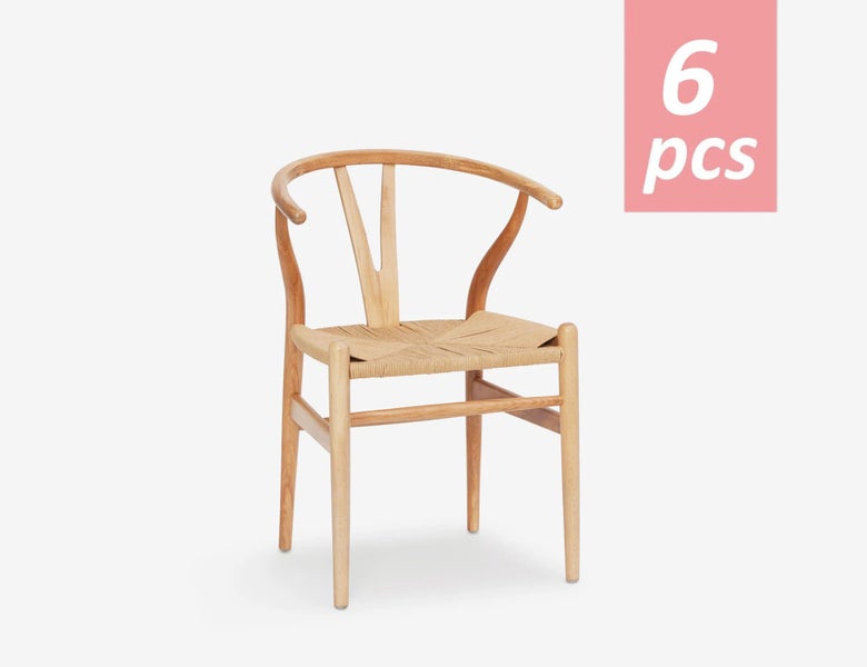 Wishbone Dining Chair x 6 Carousel 1