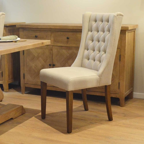 Urbano Interiors - George Dining Chair Linen Cream Carousel 1