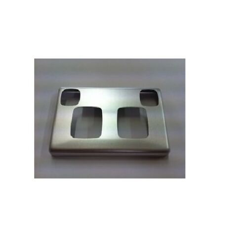 CLASSICAL DOUBLE POWERPOINT COVER PLATE MATT SLIVER 1PCS Carousel 1