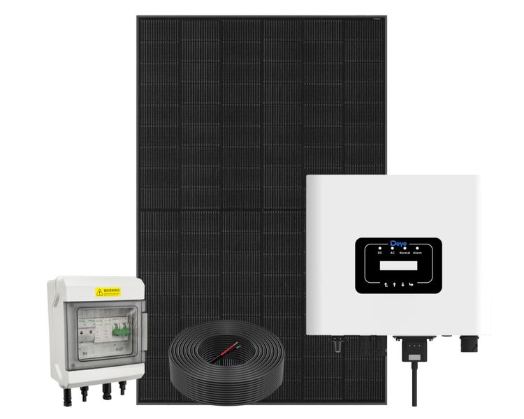 7 Panels Small Home Solar System - 3.6kW On Grid Inverter Battery-Free Carousel 1